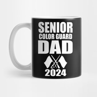 2024 Senior Color Guard dad Class of 2024 Marching Band Flag Mug